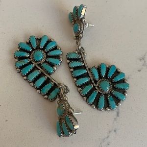 Tribal Turquoise Earrings